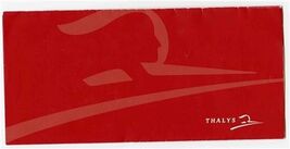 Thalys Ticket Jacket &amp; Ticket French Belgian High Speed Train - $17.80