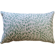 Matisse Dots Spring Green Throw Pillow 12x19, Complete with Pillow Insert - £34.06 GBP