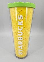 Starbucks Pineapple Cold Cup Tumbler Venti 2014  24oz Green Lid  No Straw - £17.06 GBP