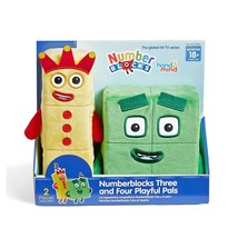Numberblocks Three And Four Playful Pals, Cartoon Plush Toys, Plush Figure Toy,  - £21.54 GBP