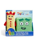Numberblocks Three And Four Playful Pals, Cartoon Plush Toys, Plush Figu... - £21.62 GBP