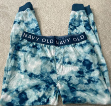 Old Navy Boys Long Pajama Pants Size Large Blue Tie Dye - £7.58 GBP