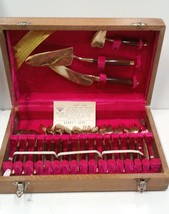 Vintage Bronze and Rosewood Appetizer Dessert Forks, Spoons, Serving Pie... - £277.36 GBP