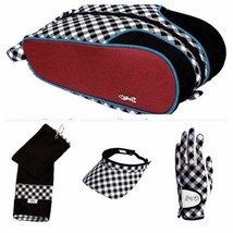 Glove It Checkmate Design Ladies Golf Shoe Bag, Towel, Visor or glove - £13.81 GBP+