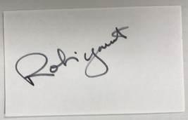 Robin Yount Signed Autographed 3x5 Index Card #3 - Baseball HOF - £15.92 GBP