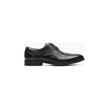 Stacy Adams Brayden Wingtip Oxford Shoes Smooth Leather Black 25635-001 image 2