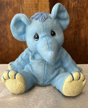 Precious Moments Blue Elephant Bank Plastic Vinyl Vintage 1998 - 4.5&quot; Height - £2.96 GBP