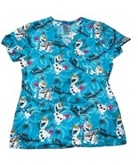 Olaf Frozen Disney Blue Scrub Top Size XS - €12,40 EUR