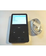 APPLE  iPOD  CLASSIC  5.5 GEN.  BLACK  128GB. SSD DRIVE...NEW BATTERY... - $249.99