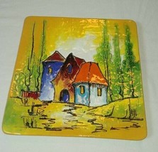 Shein Art Pottery Wall Art Hecho Amano Vintage Handmade Plaque - $19.75