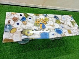 Agate Stones Table Top ,Dining Table, Coffee Table, Handcrafted Beautiful Table - £2,580.07 GBP