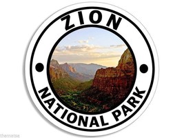 Zion National Park Toolbox Car Helmet Sticker Decal 4&quot; Made In Usa - £13.58 GBP
