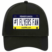 Number 1 Flyers Fan Novelty Black Mesh License Plate Hat Tag - £22.87 GBP