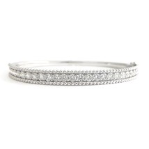 Authenticity Guarantee 
Round Diamond Milgrain Bangle Bracelet 14K White Gold... - £4,712.20 GBP