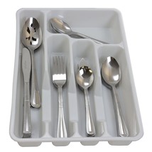 Gibson Home Basic Living Aston 45 Piece Flatware Set with Plastic Tray - £51.35 GBP