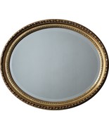 Oval wall mirror with bevel edge. - $78.66