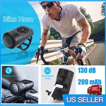 Rechargeable Electric Bike Horn 4-Sound 130Db Bicycle Handlebar Bell Waterproof - £11.35 GBP