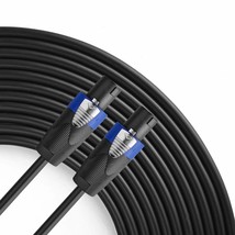 Pro 50 Feet 12Awg Speakon To Speakon Cable - Heavy Duty 50Ft 12 Gauge Speaker Wi - £43.95 GBP