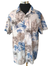 Tasso Elba Island Casual Shirt Men&#39;s Size X-Large Hawaiian Aloha Tropical Flora - £14.80 GBP