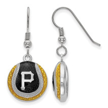 SS Pittsburgh Pirates Domed Enameled Baseball Earrings - £93.50 GBP