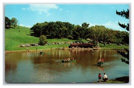 Schenk Lake Oglebay Park Wheeling WV West Virginia UNP Chrome Postcard R2 - £4.22 GBP