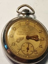 Detroit Red Wings 1944-45 Captain Flash Hollett vintage pocket watch - £294.98 GBP