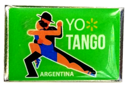 Walmart Yo Tango Argentina Pin Latin Dance Cultural Marketing Promo Souv... - €11,08 EUR