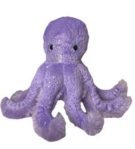 Aurora World Sea Sparkles Purple Plush Octavia Octopus Stuffed Animal Lovey 8” - £6.94 GBP