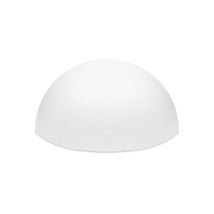 White Half Sphere Foam Ball For Diy Crafts, Large Hollow Dome For Art Su... - $35.99