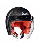 Royal Enfield Open Face Helmet with Clear Visor Gloss Black - €172,88 EUR