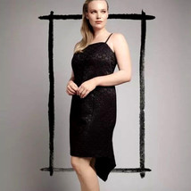 ISABEL TOLEDO Black Deco Seamed Dress Fishtail Hem SeXy Lane Bryant 14 1... - £39.56 GBP