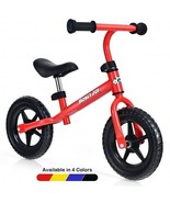 Kids No Pedal Balance Bike with Adjustable Handlebar and Seat-Red - Colo... - £71.10 GBP