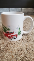 Red Truck Holiday Winter Scene Mug 10 oz - JUST FOR YOU by Megatoys - £5.50 GBP