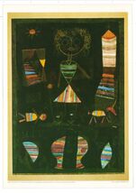 PAUL KLEE Puppet Theater 17" x 12" Offset Lithograph 1990 Modernism - $65.34