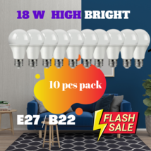 10pcs high bright LED bulb lamp 220V 18W E27 B22  high lumen cool white light - £22.97 GBP