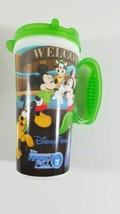 Walt Disney Parks Whirley Mug Green Mickey Pluto Goofy - £2.53 GBP