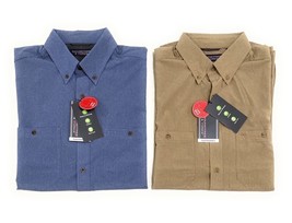 Lot of 2 New Roundtree &amp; Yorke Short-Sleeve Performance Outdoor Shirts M... - $49.49