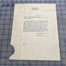 Vintage Letter Beaumont Texas Attorney Archie L Shaw Masonic Demit 1923 ... - $26.20