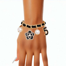 Bracelet Gold Luxe Black Charm Chain for Women - $45.99
