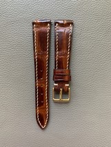 Brown Genuine Cro Leather Watch Strap Band Custom Size 16 17 18 19 20 21... - $1,032.40 MXN