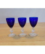 Cambridge AURORA Cobalt Blue 1-oz. cordial Liquor Cocktail 3.5” #1066 Se... - £47.78 GBP