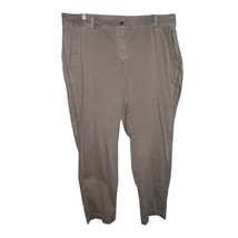J. Jill Brown Chino Pants Women Plus Size 20 Straight Leg Outdoor Cotton... - $21.43