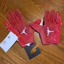 NEW Nike Jordan Jet 7.0 Football Gloves Red White Size XL - $56.05
