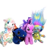 Plush Saffire Dragon 2018 + Lola Llama + Twilight Sparkle Pony 2013 Trol... - £13.29 GBP
