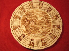 9&quot; Porcelain Collector Plate GOD BLESS OUR HOUSE 1973 Calendar [Z251] - £8.90 GBP