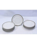 Anchor Hocking Holiday Charm Christmas Saucers  6-1/8&quot;  Lot of 10 Xmas - $411.57 MXN