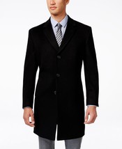 KENNETH COLE REACTION Raburn Wool-Blend Over Coat Slim-Fit Charcoal 38R ... - $99.95