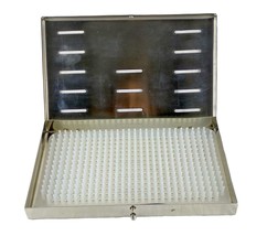 Medical Sterilization Instruments Tray with Silicon Mat White Small 8X4.... - £38.82 GBP