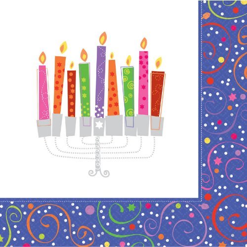 Hanukkah Play Menorah Lunch Napkins - $3.49