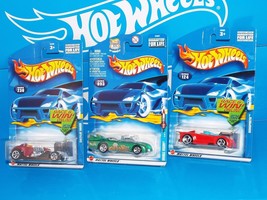 Hot Wheels 2002 3 Cars Saltflat Racer Double Vision Monoposto - £3.75 GBP